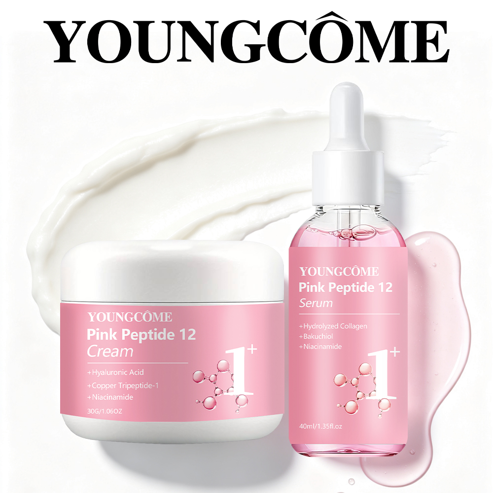 Skincare Niacinamide - 페이스 크림 세럼 세트 YOUNGCOME 핑크