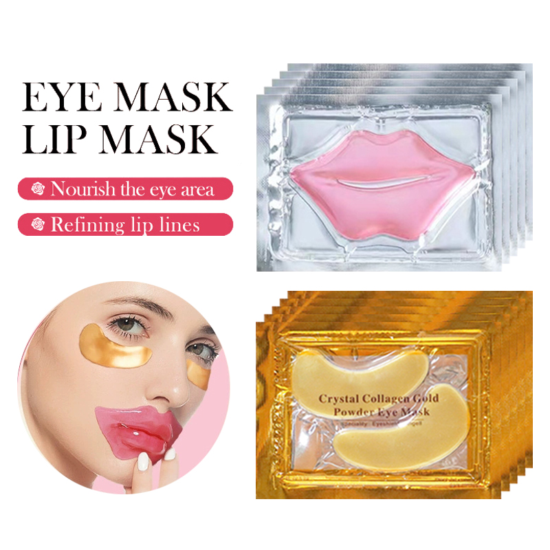 10/20pcs 골든 크리스탈 콜라겐 아이 마스크 안티 - Skincare Viral Tiktok 리뷰 및 가격