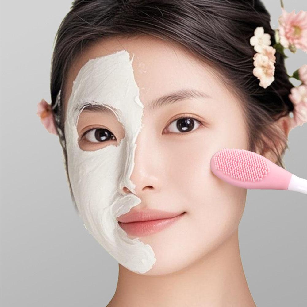 더블 헤드 실리콘 페이셜 마스크 브러쉬 소프트 클레이  - Skincare Viral Tiktok 리뷰 및 가격