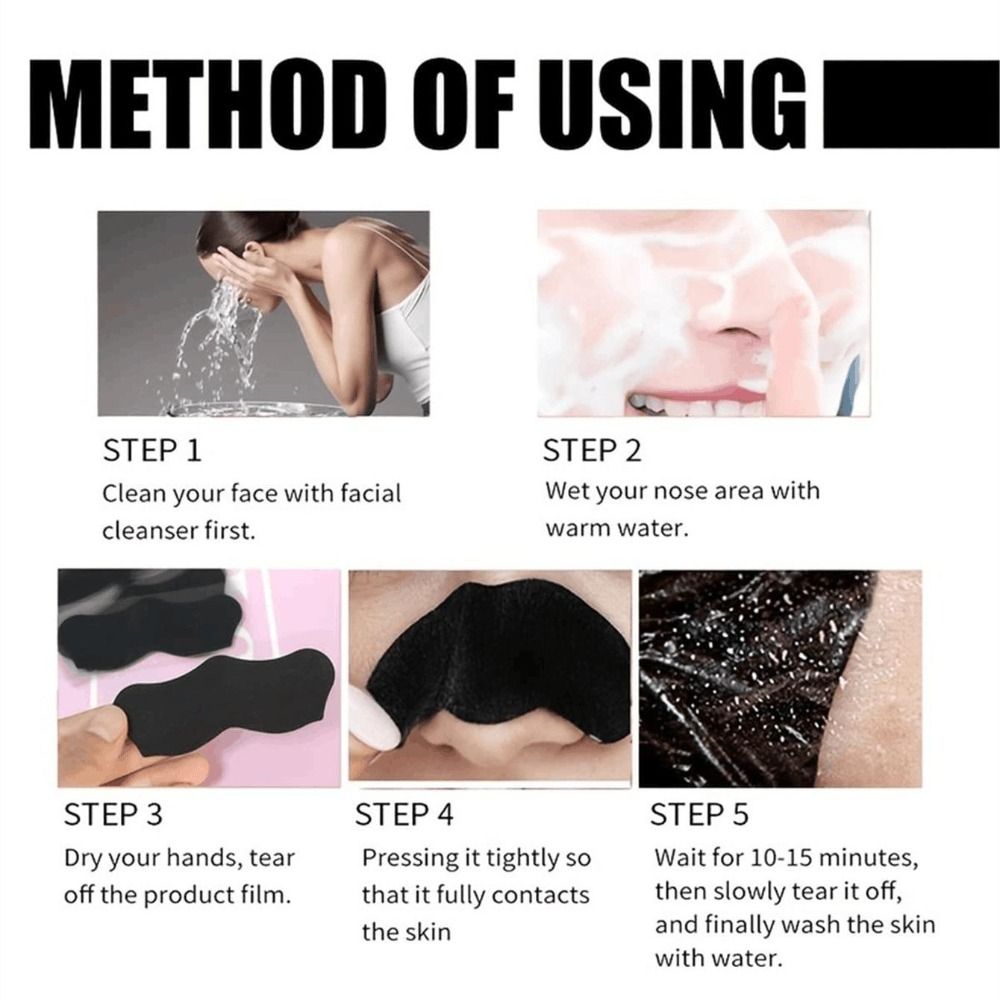 10개입 신제품 딥 클렌징 코팩 여드름 치료 대나무숯  - Charcoal Pore Strip 리뷰 및 가격